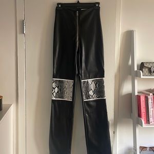 I.AM.GIA Faux Leather Snakeskin Pant